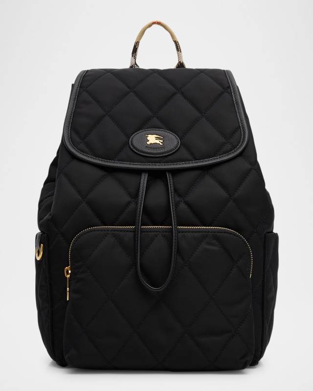 Horseshoe Quilted Nylon Backpack